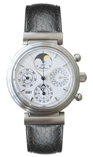 IWC - IW3750-10  Da Vinci Perpetual Stainless Steel / White / German