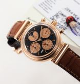 IWC - IW3750-25  Da Vinci Perpetual Red Gold / Black / English