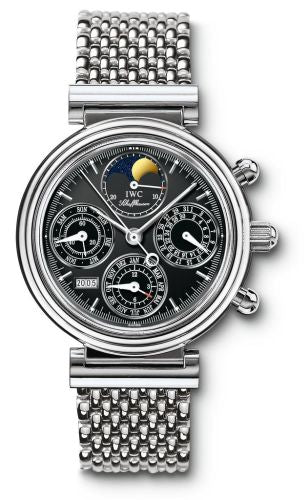 IWC - IW3750-32  Da Vinci Perpetual Stainless Steel / Black / German / Bracelet