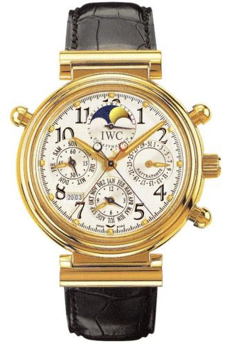 IWC - IW3754-02  Da Vinci Perpetual Rattrapante Rose Gold / Silver / Italian