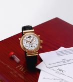 IWC - IW3754-02  Da Vinci Perpetual Rattrapante Rose Gold / Silver / Italian