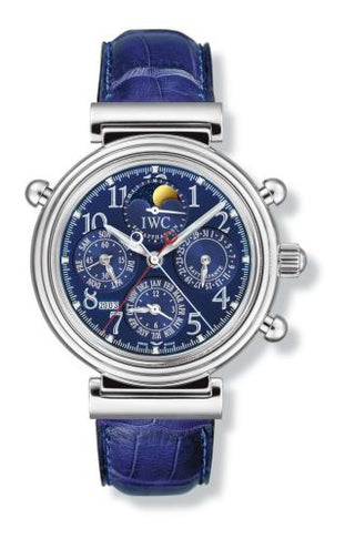 IWC - IW3754-05  Da Vinci Perpetual Rattrapante Platinum / Blue / German