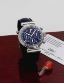 IWC - IW3754-06  Da Vinci Perpetual Rattrapante Platinum / Blue / Italian