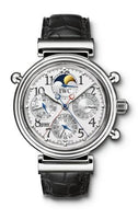 IWC Da Vinci SL Chronograph MecaQuartz Stainless Steel / Black Breguet / Bracelet (IW3754-09)