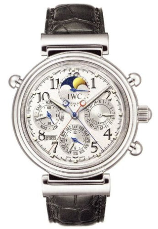 IWC - IW3754-10  Da Vinci Perpetual Rattrapante Platinum / Silver / Italian