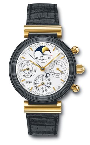 IWC - IW3755-03  Da Vinci Perpetual Black Ceramic / Yellow Gold / White / English