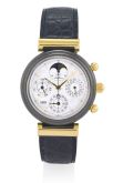 IWC - IW3755-04  Da Vinci Perpetual Black Ceramic / Yellow Gold / White / French