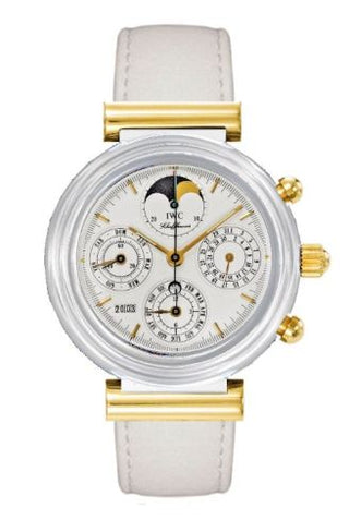 IWC - IW3755-05  Da Vinci Perpetual White Ceramic / Yellow Gold / White / German