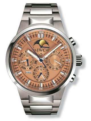 IWC - IW3756-09  GST Perpetual Calendar Stainless Steel / Salmon / German