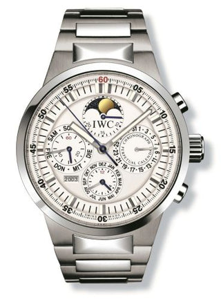 IWC - IW3756-18  GST Perpetual Calendar Stainless Steel / White / Italian