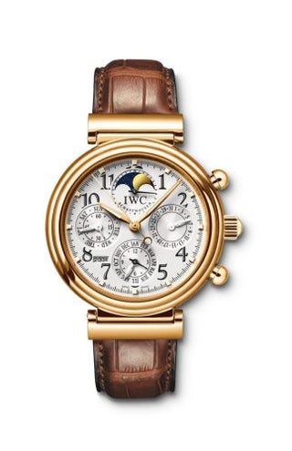 IWC - IW3758-19  Da Vinci Perpetual Yellow Gold / Silver / English