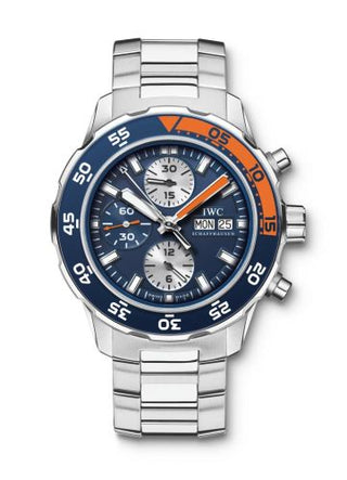 IWC - IW3767-03  Aquatimer Chronograph Stainless Steel / Blue / Bracelet