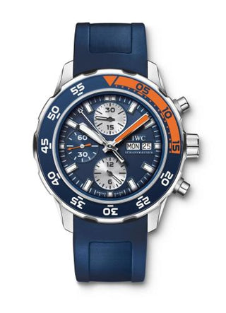 IWC - IW3767-04  Aquatimer Chronograph Stainless Steel / Blue / Rubber