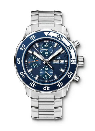 IWC - IW3767-10  Aquatimer Chronograph Stainless Steel / Blue / Bracelet