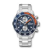 IWC - IW3767-03  Aquatimer Chronograph Stainless Steel / Blue / Bracelet