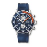 IWC - IW3767-04  Aquatimer Chronograph Stainless Steel / Blue / Rubber