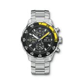 IWC - IW3767-08  Aquatimer Chronograph Stainless Steel / Black / Bracelet