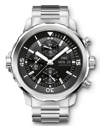 IWC - IW3768-04  Aquatimer Chronograph Stainless Steel / Black / Bracelet