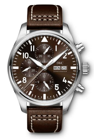 IWC - IW3777-13  Pilot's Watch Chronograph Stainless Steel / Antoine de Saint Exupéry