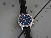 IWC - IW3777-27  Pilot's Watch Chronograph Stainless Steel / Black / Staffel 11