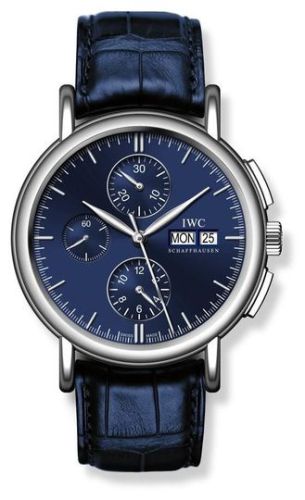 IWC - IW3783-04  Portofino Chronograph White Gold / Blue