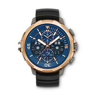 IWC - IW3794-02  Aquatimer Perpetual Calendar Digital Date-Month Titanium / Red Gold / Blue