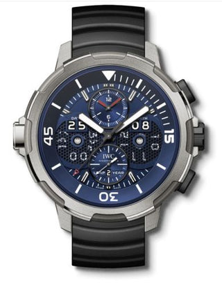 IWC - IW3794-04  Aquatimer Perpetual Calendar Digital Date-Month Titanium / Blue