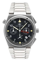 IWC Ingenieur Chronograph Custom Stainless Steel / Black-Silver-Black / Calf (IW3805-01)