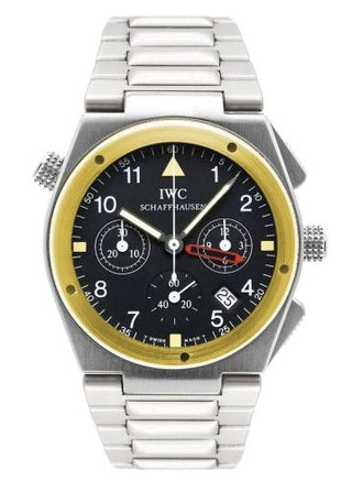 IWC - IW3805-02  Ingenieur Mecaquartz Chronograph Alarm Stainless Steel / Yellow Gold / Black / Bracelet