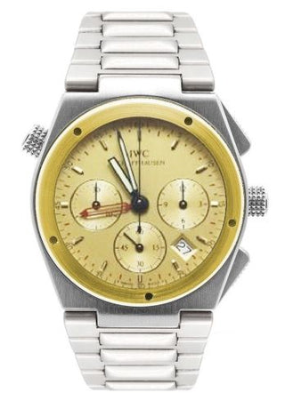 IWC - IW3805-05  Ingenieur Mecaquartz Chronograph Alarm Stainless Steel / Yellow Gold / Champagne / Bracelet