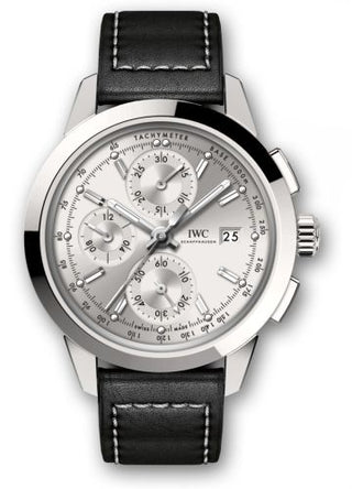 IWC - IW3808-AA  Ingenieur Chronograph Custom Stainless Steel / Silver-Rhodium / Calf