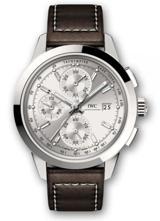 IWC - IW3808-AB  Ingenieur Chronograph Custom Stainless Steel / Silver-Rhodium / Calf