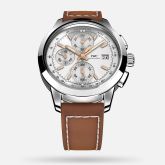 IWC - IW3808-AJ  Ingenieur Chronograph Custom Stainless Steel / Silver-Gold / Calf