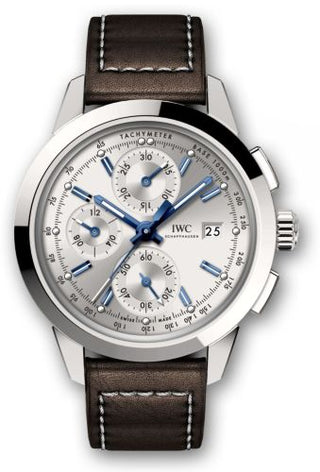 IWC - IW3808-AP  Ingenieur Chronograph Custom Stainless Steel / Silver-Blue/ Calf