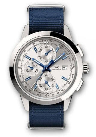 IWC - IW3808-AT  Ingenieur Chronograph Custom Stainless Steel / Silver-Blue / NATO