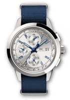 IWC Ingenieur Chronograph Custom Stainless Steel / Silver-Blue/ Calf (IW3808-AT)