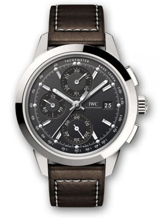 IWC - IW3808-AV  Ingenieur Chronograph Custom Stainless Steel / Black-Rhodium / Calf