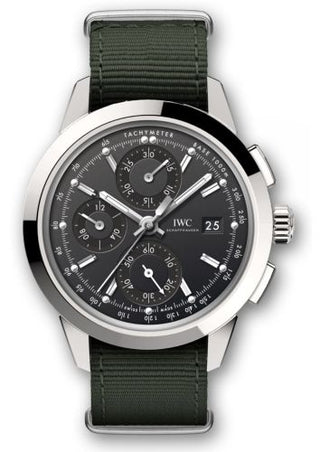 IWC - IW3808-AZ  Ingenieur Chronograph Custom Stainless Steel / Black-Rhodium / NATO