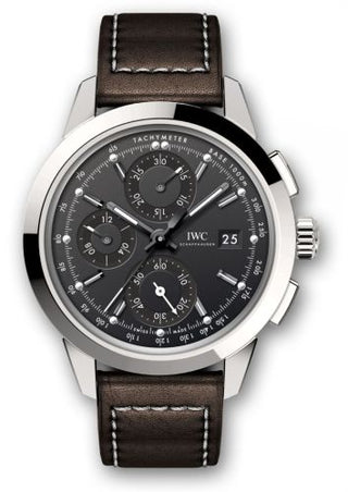 IWC - IW3808-BC  Ingenieur Chronograph Custom Stainless Steel / Black-Black / Calf