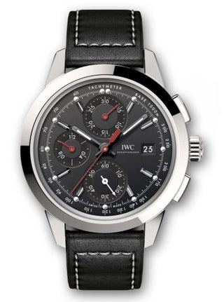 IWC - IW3808-BI  Ingenieur Chronograph Custom Stainless Steel / Black-Red / Calf