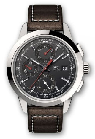 IWC - IW3808-BJ  Ingenieur Chronograph Custom Stainless Steel / Black-Red / Calf