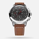 IWC - IW3808-BK  Ingenieur Chronograph Custom Stainless Steel / Black-Red / Calf