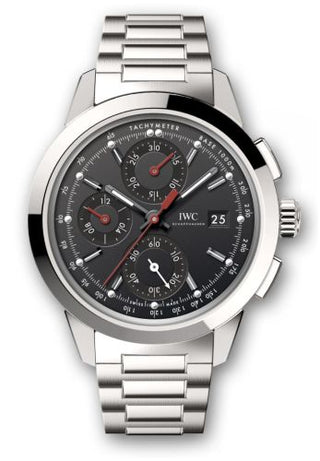 IWC - IW3808-BM  Ingenieur Chronograph Custom Stainless Steel / Black-Red / Bracelet