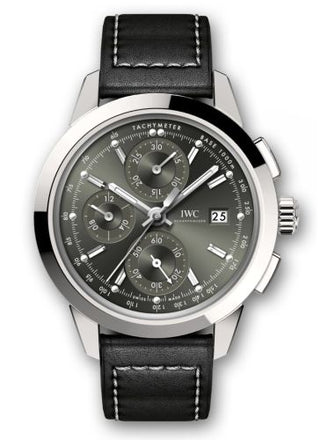 IWC - IW3808-BN  Ingenieur Chronograph Custom Stainless Steel / Green-Rhodium / Calf