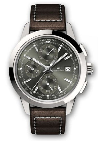 IWC - IW3808-BO  Ingenieur Chronograph Custom Stainless Steel / Green-Rhodium / Calf