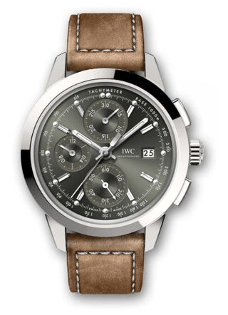 IWC - IW3808-BP  Ingenieur Chronograph Custom Stainless Steel / Green-Rhodium / Calf