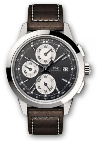 IWC - IW3808-BU  Ingenieur Chronograph Custom Stainless Steel / Black-Silver-Black / Calf