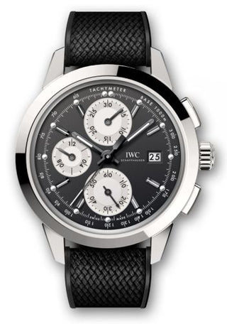 IWC - IW3808-BW  Ingenieur Chronograph Custom Stainless Steel / Black-Silver-Black / Rubber