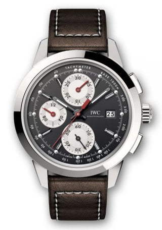 IWC - IW3808-BZ  Ingenieur Chronograph Custom Stainless Steel / Black-Silver-Red / Calf