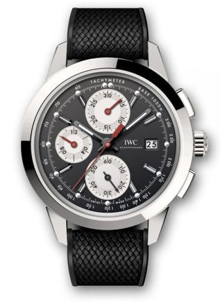 IWC - IW3808-CB  Ingenieur Chronograph Custom Stainless Steel / Black-Silver-Red / Rubber